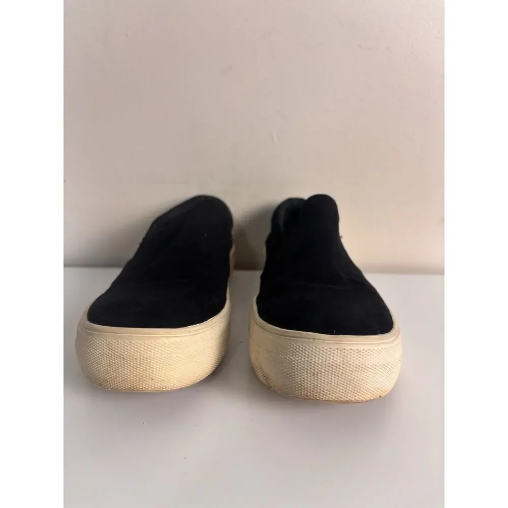 Steven Madden Gills Black SuedeSlip On Platform Sneaker Women’s 6M